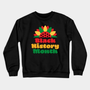 Black History Month sunflower design Crewneck Sweatshirt